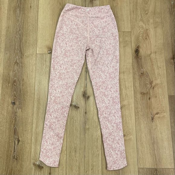 Gymshark Pants - GYMSHARK Marled Pink Leggings Size Small